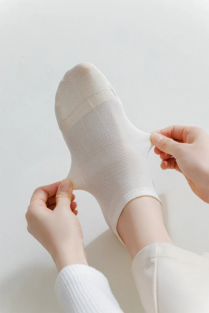 Bamboo Fiber Socks | 5-Pack Invisible Summer Liner