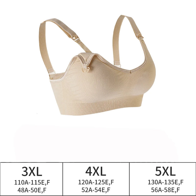 Plus Size Nursing Bra | Anti-Sagging Wireless Fit