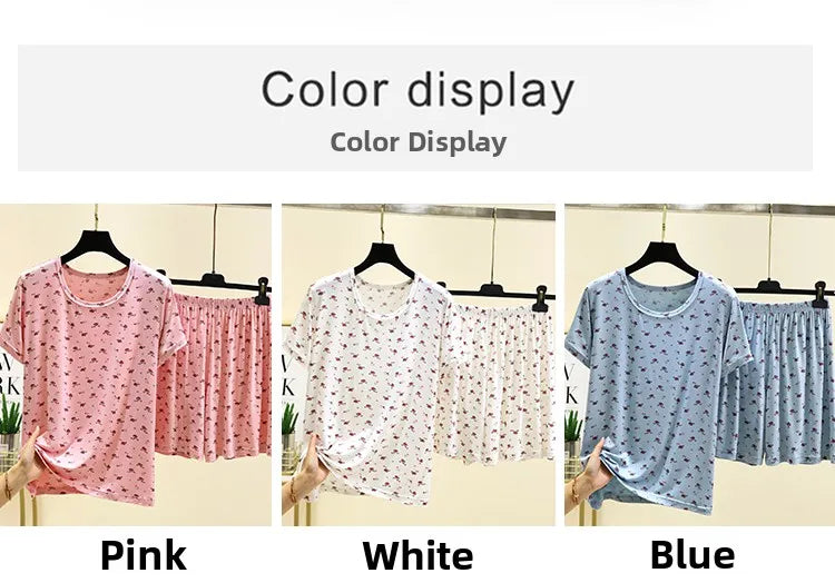 Women’s Modal Floral Pajama Set | Short Sleeve & Shorts