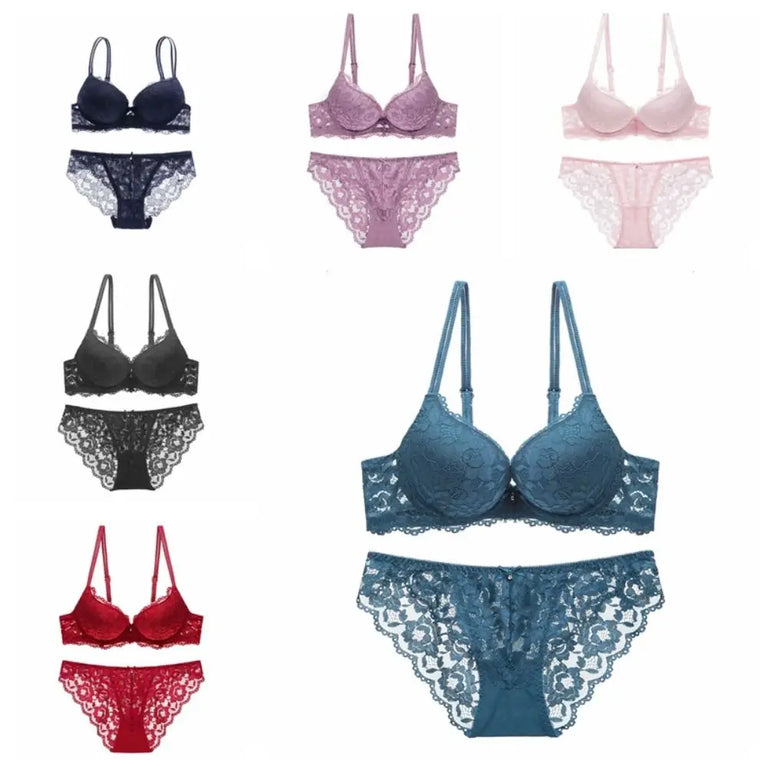 Seamless Wire-Free Bra & Brief Set – Everyday Comfort Lingerie