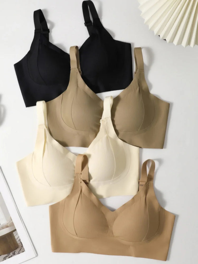 Seamless Push-Up Bra – High-Support Wireless Foundation