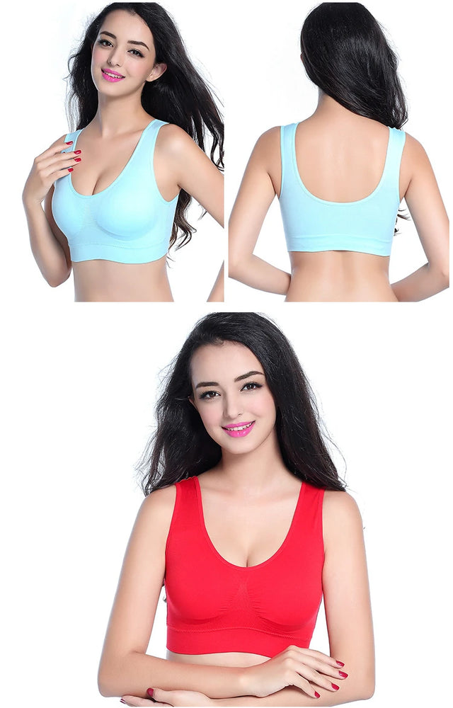 3PCS Seamless Sports Bra | Hollow-Out Breathable Plus Size