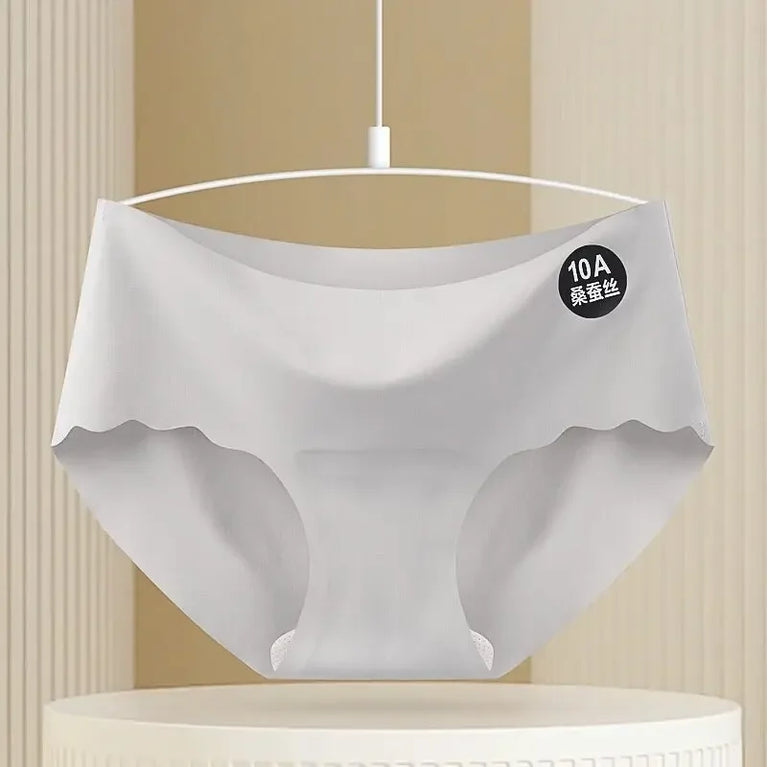 Seamless Ice Silk Briefs | 10A Mulberry Silk Gusset  Specifications