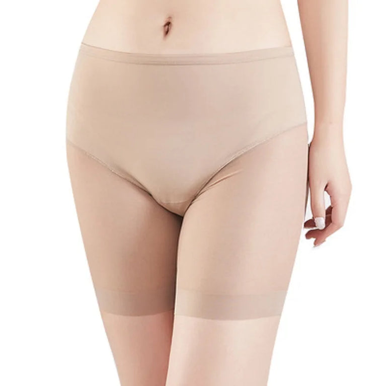 Women's Seamless Safety Shorts – High-Waist Anti-Friction Mesh Panties