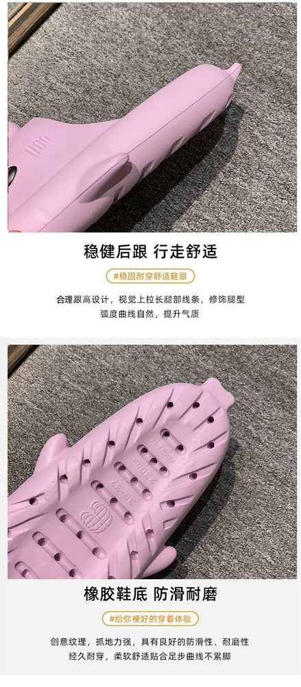 Shark Cloud Slides | Thick-Sole Anti-Slip Sandals