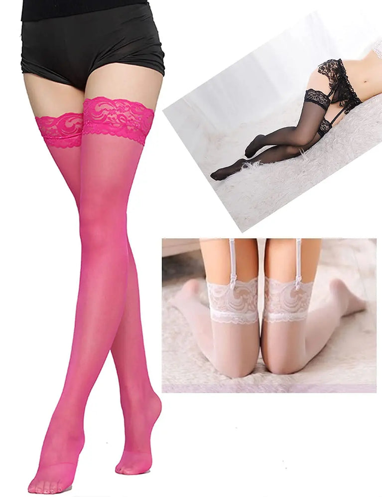 Women Sexy Lace Thigh High Breathable Summer Fashion Socks