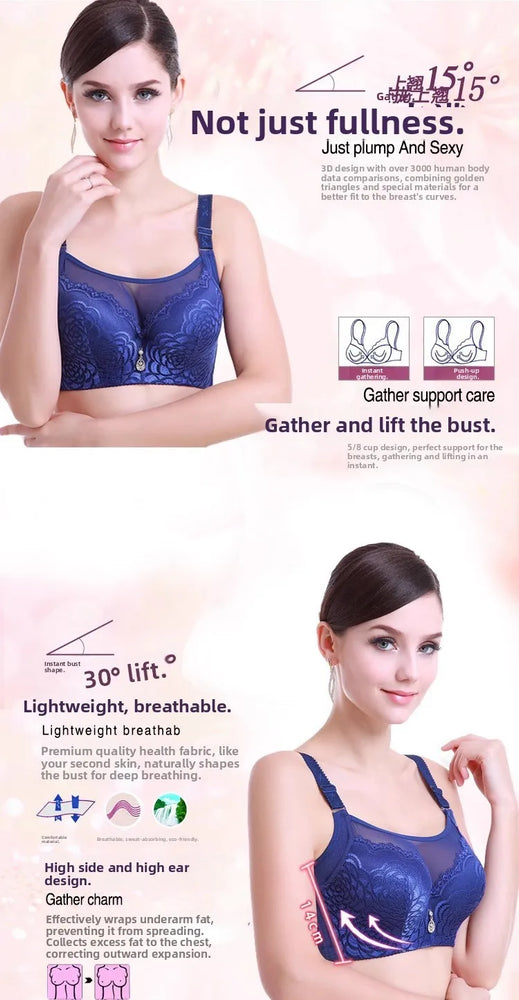 Lace Underwire Minimiser | Anti-Light Full Coverage Bra