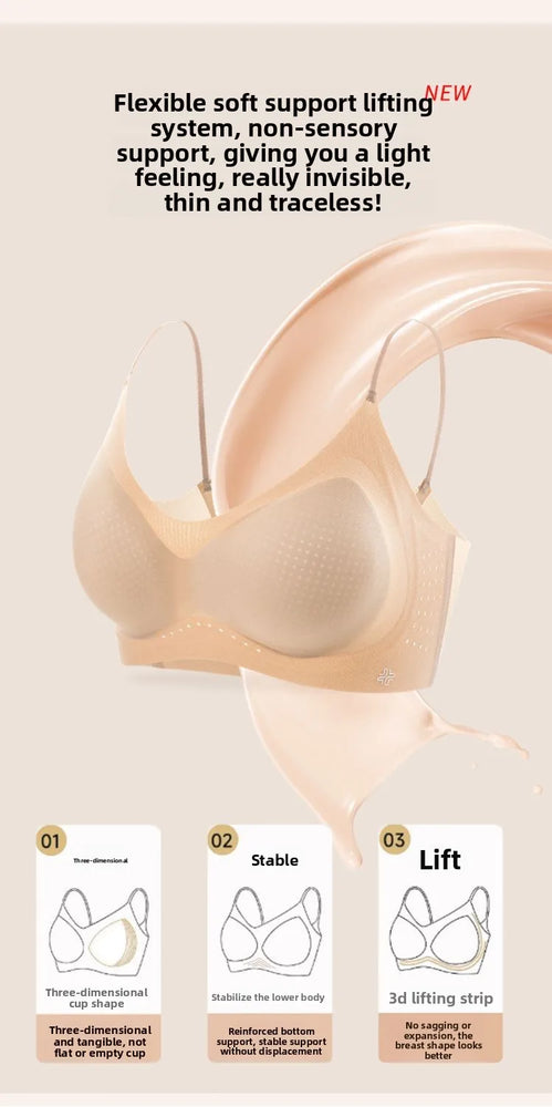 Ice Silk Seamless Bra | Cool-Touch Backless Soft Support