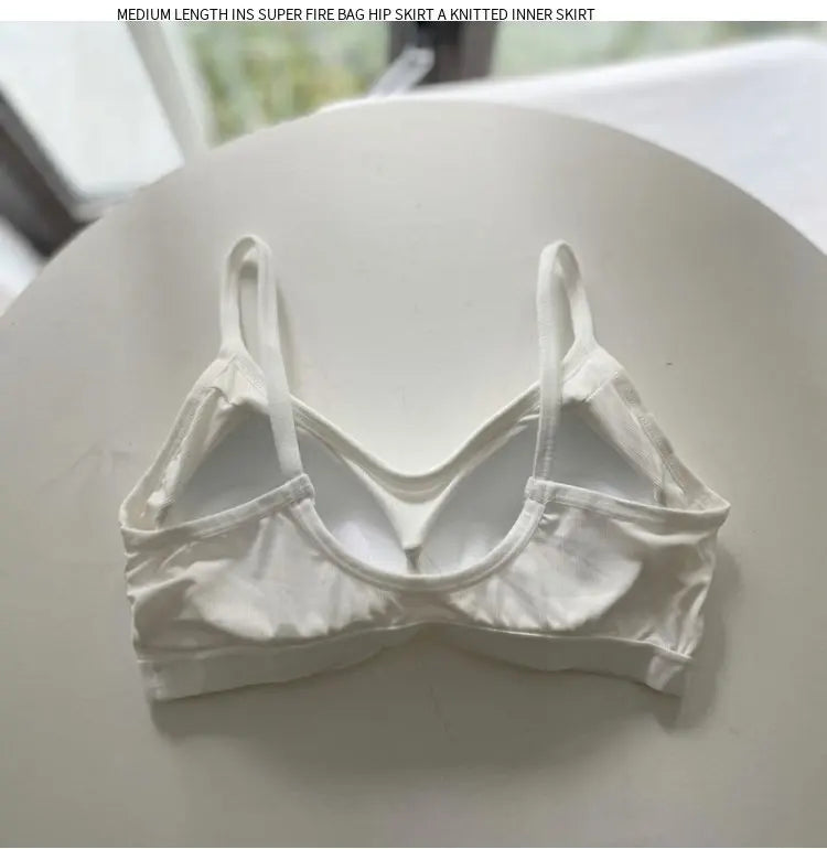 Ice Silk Lace Sports Bra | Wireless Seamless Summer Vest