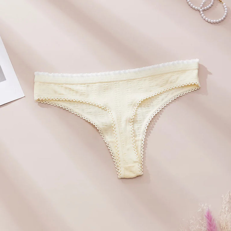 Cute Print Cotton Thongs | Soft Sexy Summer Tangas