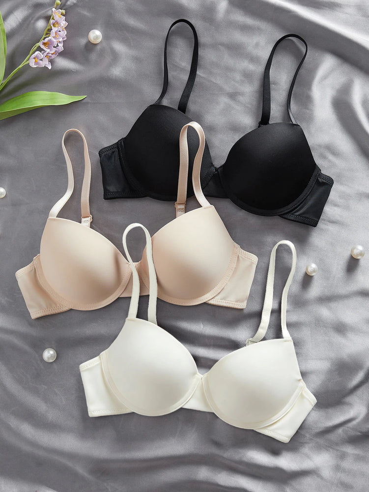 Everyday Essential Underwire Push-Up Bra – Classic 3/4 Cup Support
