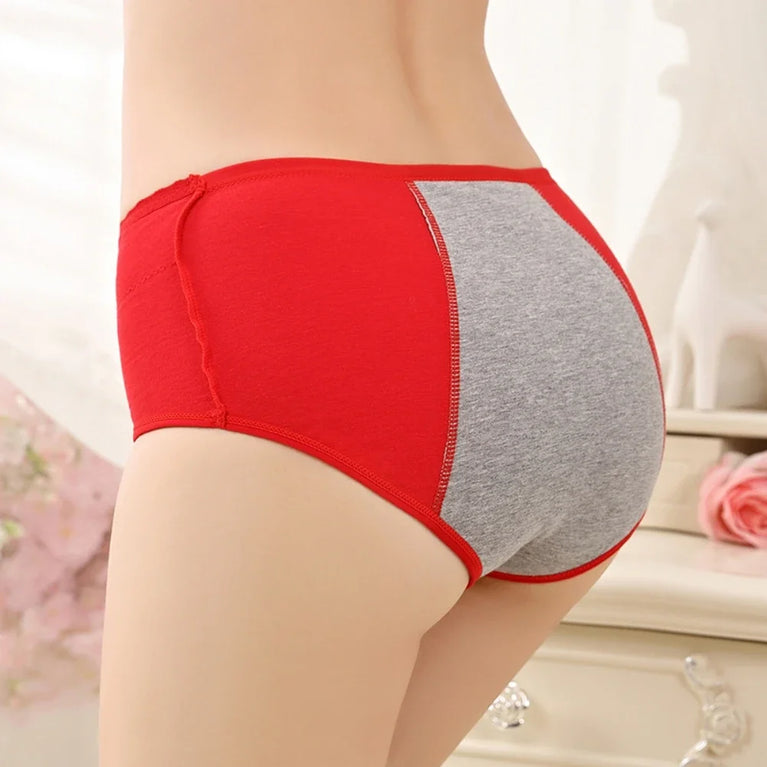 High-Rise Period Briefs | Leakproof Cotton Underwear