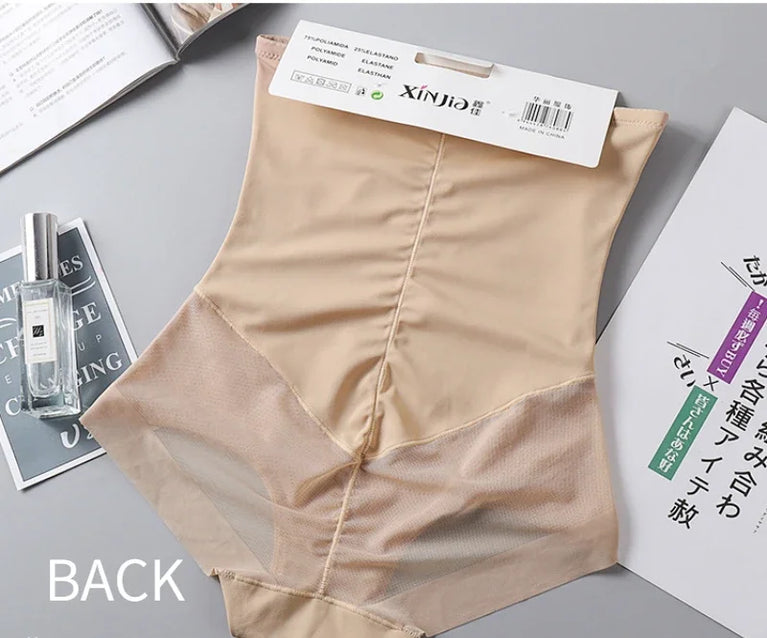 Ice Mesh Breathable High-Waist Shapers | Abdominal Control & Butt-Lifting Corset Panties