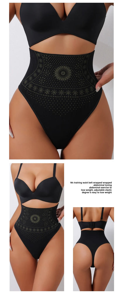 Flarixa High-Rise Shaping Thong | Seamless Tummy Control