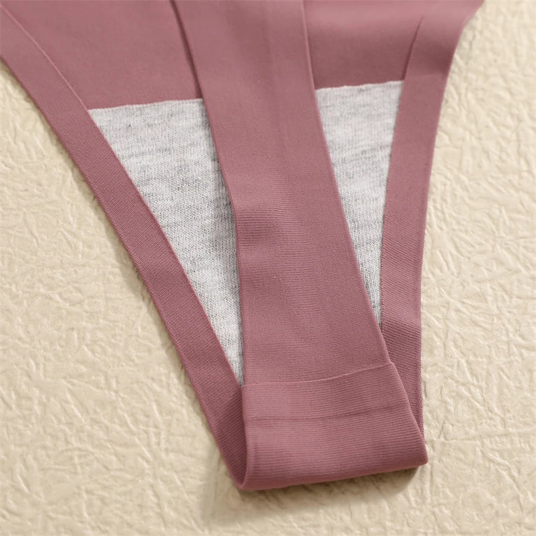 Ice Silk Seamless Thongs (6-Pack) – Low-Rise Breathable G-Strings