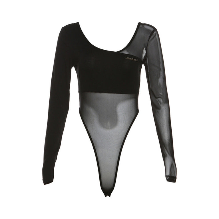 Long Sleeve Bodysuit | Sexy V-Neck Bodycon