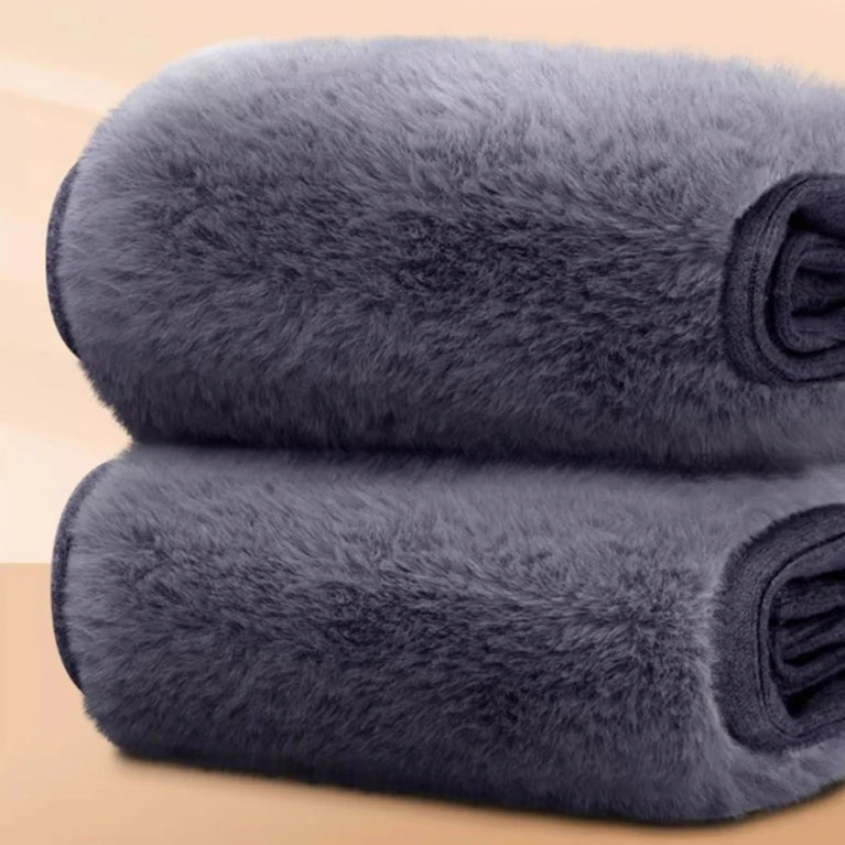 Thickened Cashmere Knee Pads with Fleece Warm Winter Support