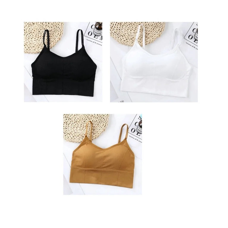3PCS Adjustable Sports Bra | Seamless Yoga Support