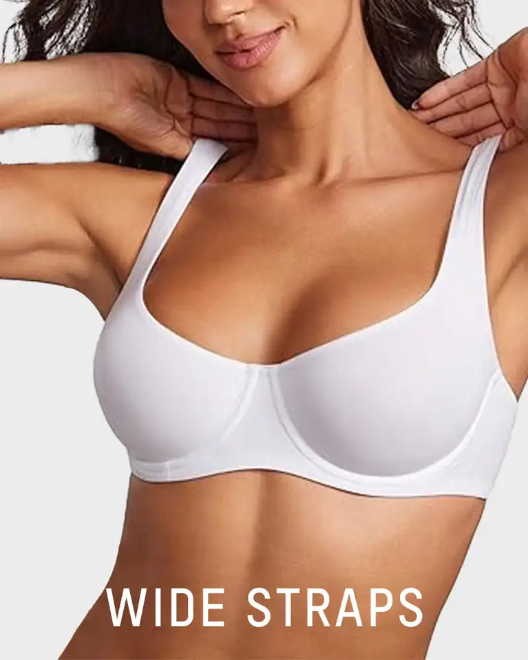 Full Support Seamless Balconette Bra | Unlined Invisible Duo