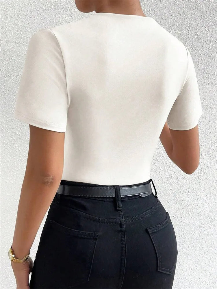 Short Sleeve Bodysuit | Summer  Streetwear One-Piece