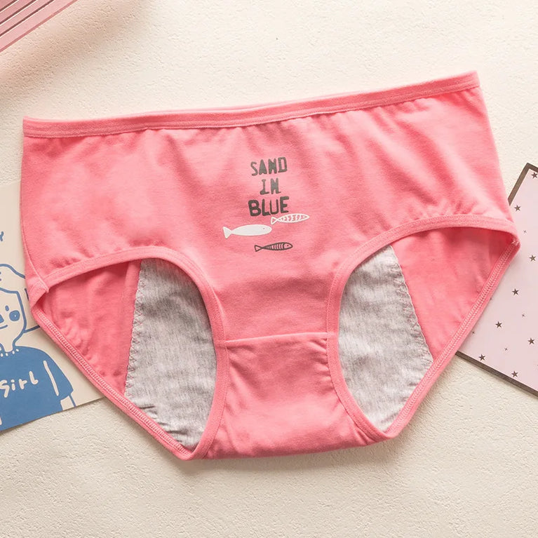 Teen Period Briefs | Leakproof Cartoon Panties