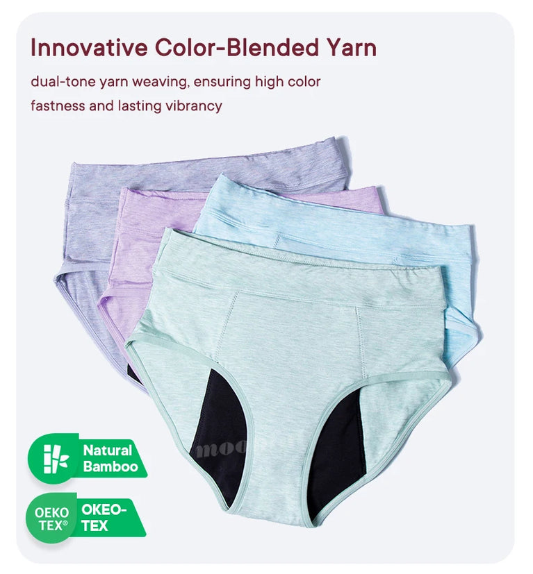 High-Waist Super Absorbent Period Underwear – Heavy-Overnight Protection