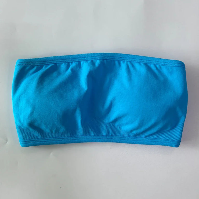 Strappy Backless Bandeau | Seamless Yoga Sports Bra