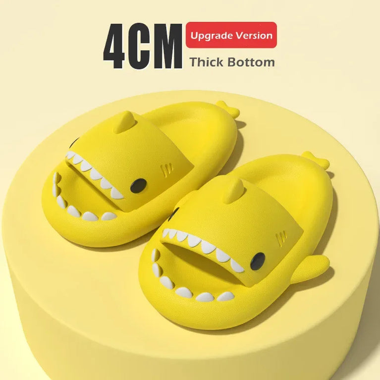 Cute Shark Platform Slides | Unisex Soft EVA Summer Sandals