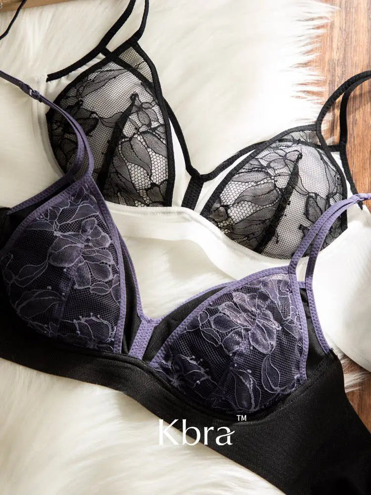 Lace Triangle Bralette Set | Sexy Wire-Free Summer Lingerie