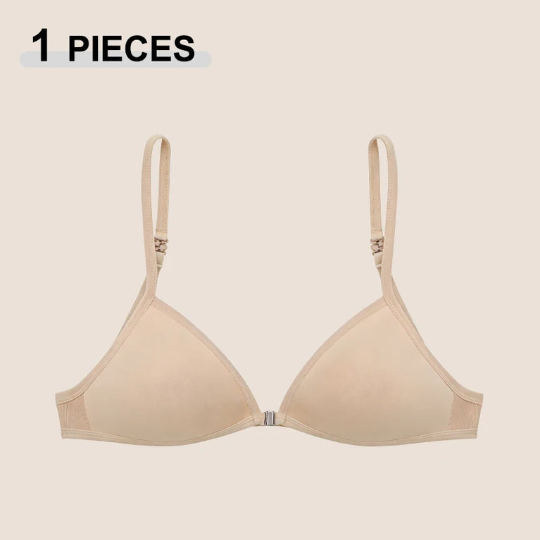 Front-Closure Triangle Bra | Seamless Summer Plunge