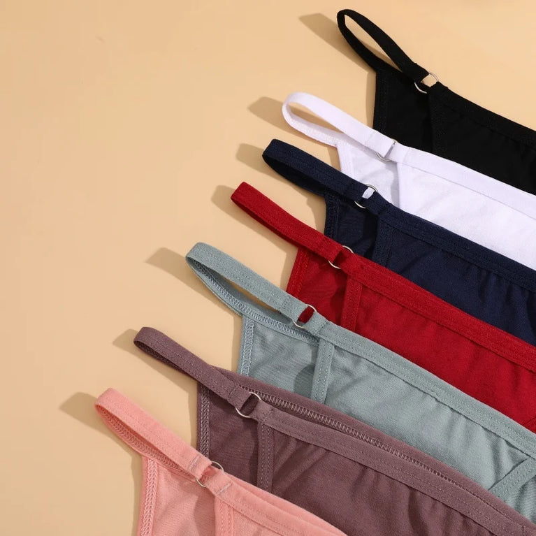 Seamless Cotton Bikini Briefs (6-Pack) – Low-Rise Adjustable Brazilian Panties