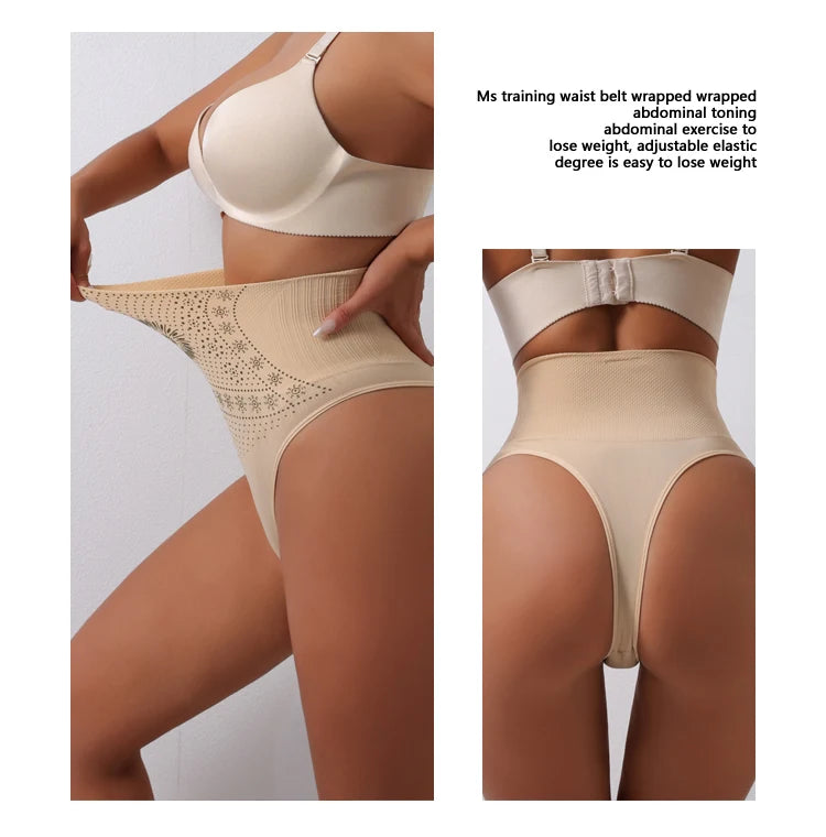 Flarixa High-Rise Shaping Thong | Seamless Tummy Control