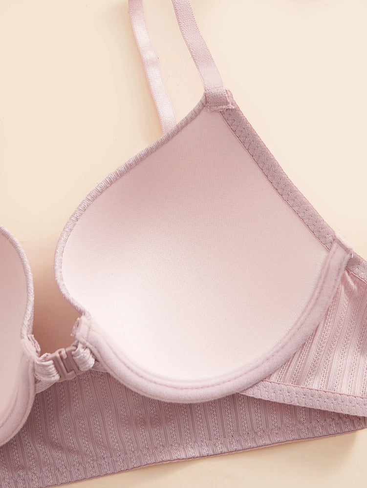 Ribbed Front-Closure Push-Up Bra | Sexy Everyday Support