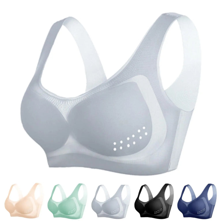 Ultra-Thin Ice Silk Seamless Bra | Cooling Plus-Size Support