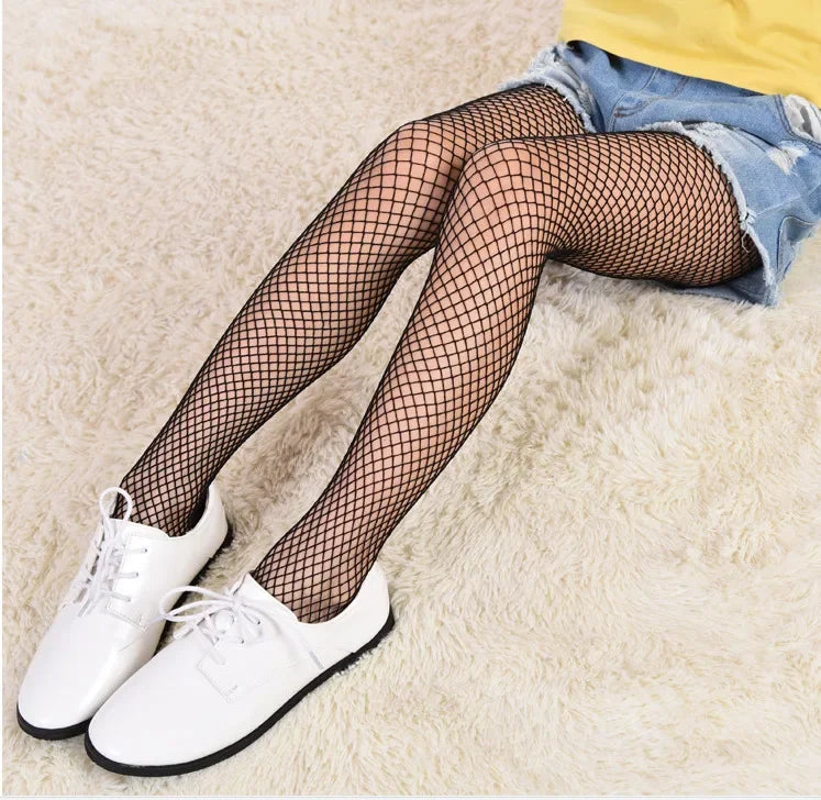 Girls' Summer Fishnet Tights | Trendy Kids' Mesh Stockings