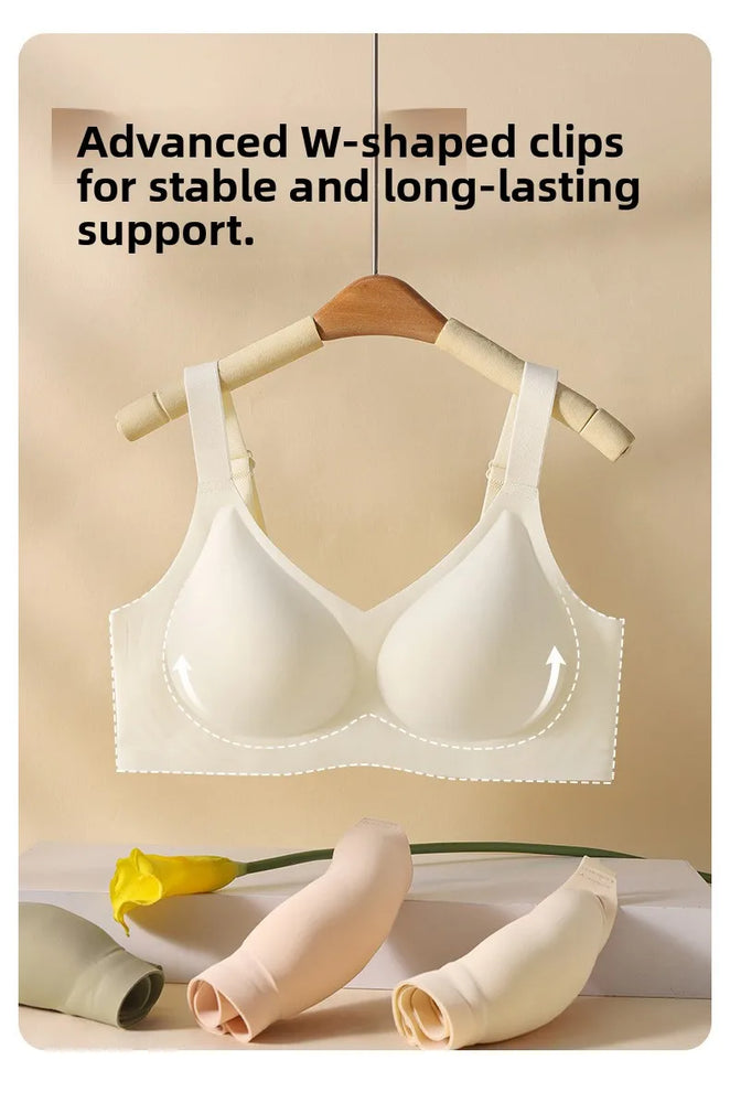 Ice Silk Wireless Shapely Bra | Anti-Sagging Full-Cup Support