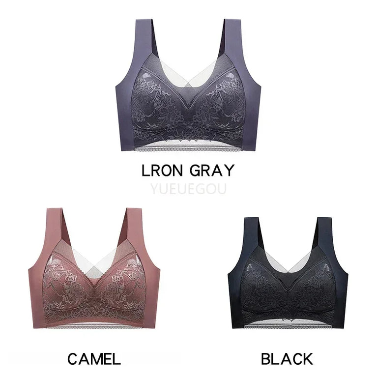 3PCS Plus Size Push-Up Bralette | 5cm Natural Lift Comfort