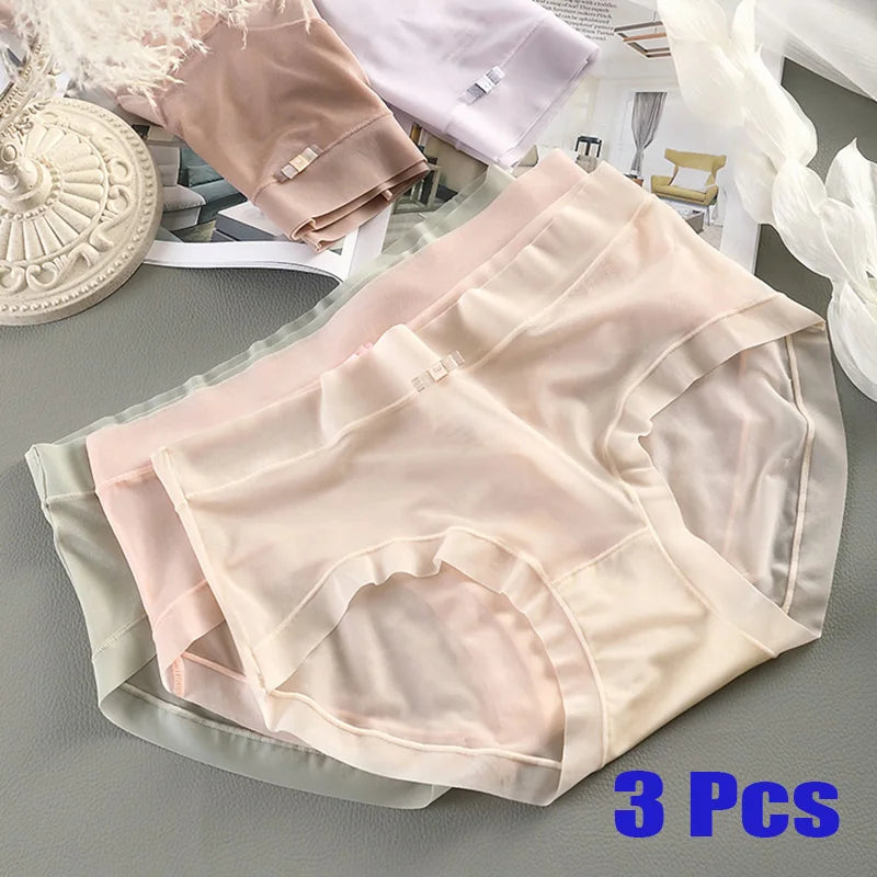3pc Ice Silk Briefs | Seamless Quick-Dry Cool Comfort Set