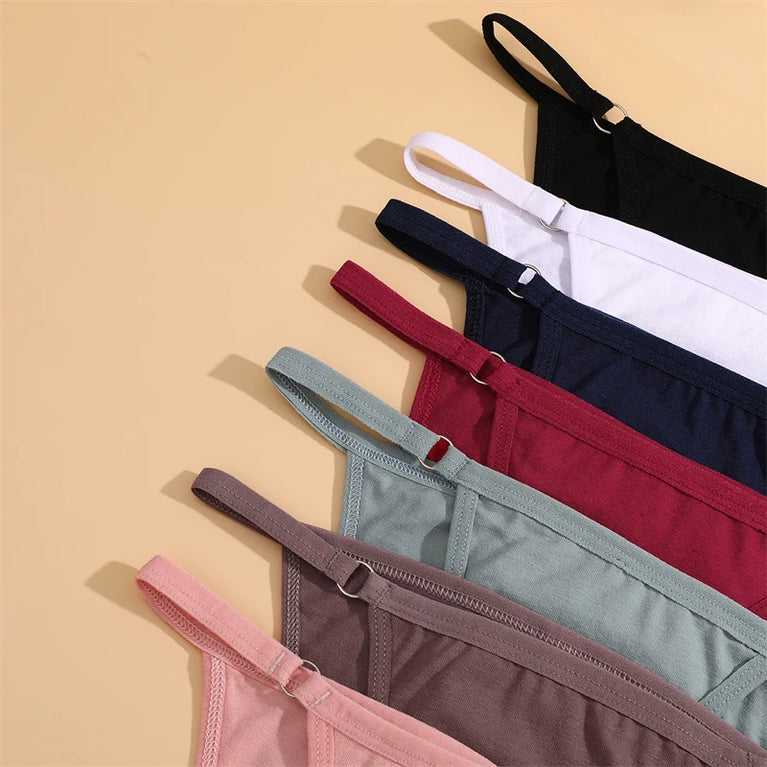 4pc Cotton Briefs | Sexy Metal Ring Low-Waist Set