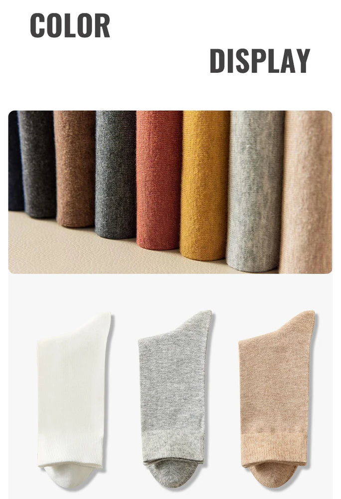 92% Pure Cotton Crew Socks | 6-Pack Antibacterial Set