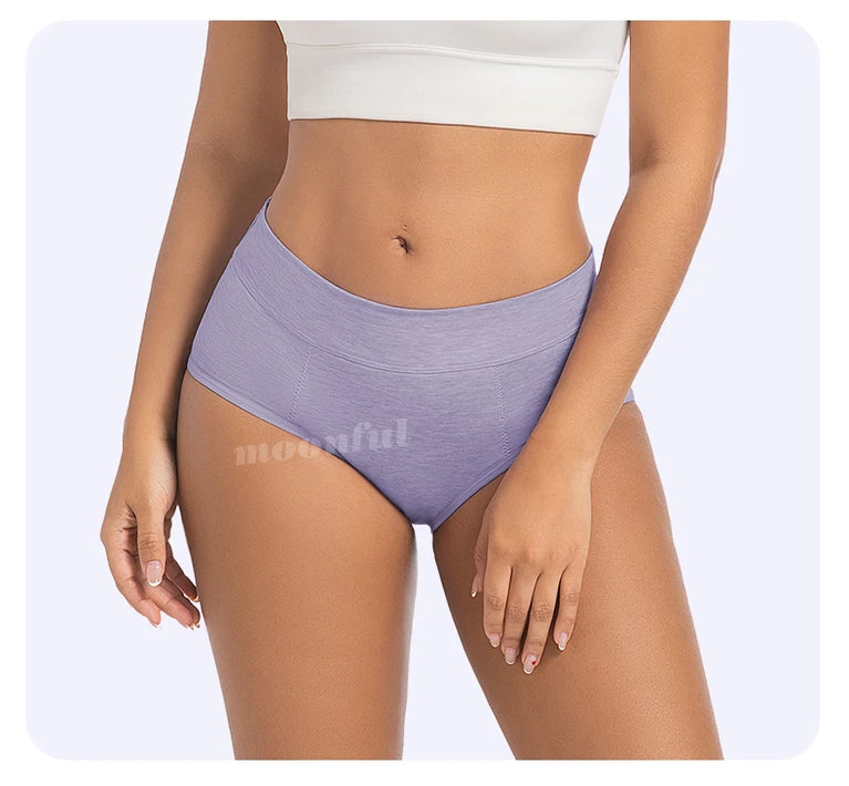High-Waist Super Absorbent Period Underwear – Heavy-Overnight Protection