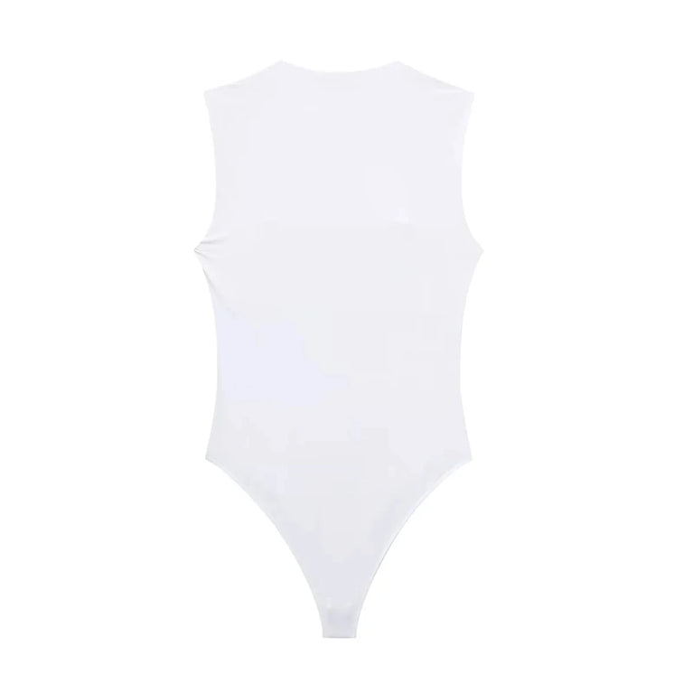 Square Neck Sleeveless Bodysuit | Sexy Fashion Skinny Playsuit