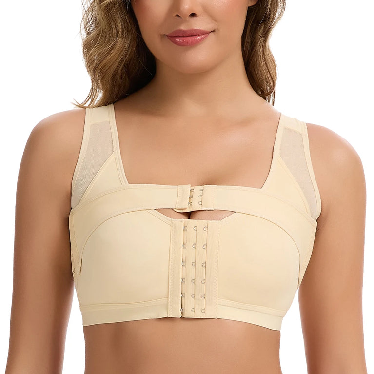 Wireless Front-Closure Support Bra | Posture Corrector Vest
