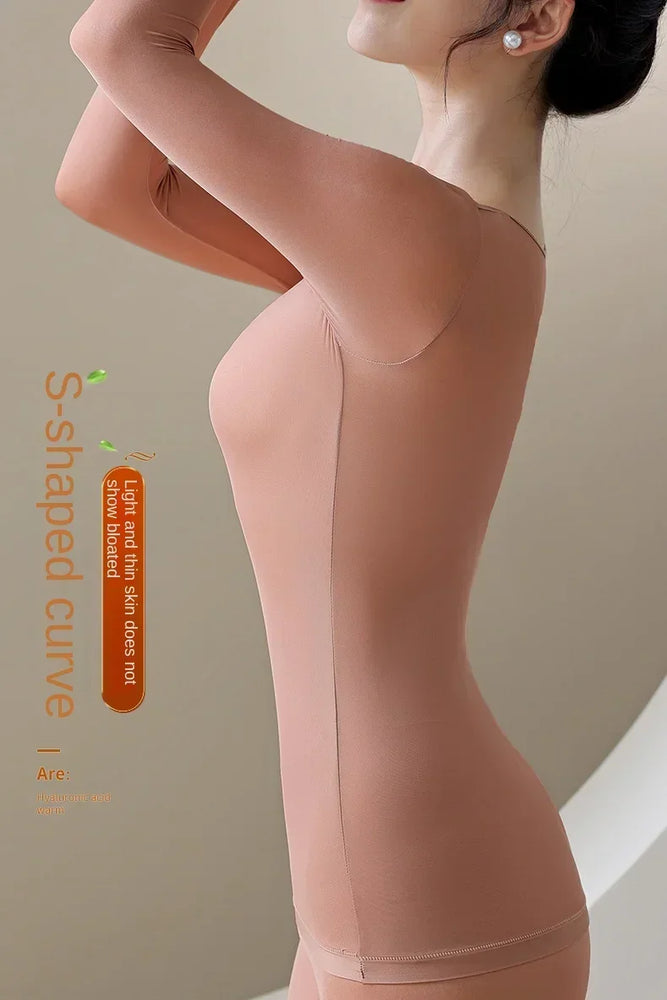 Women’s Ultra-Thin Thermal Top | Seamless Long-Sleeved Skin