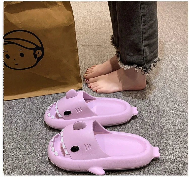 Shark Cloud Slides | Thick-Sole Anti-Slip Sandals