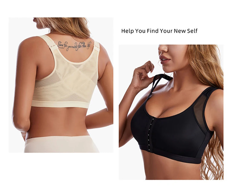 Front-Closure Compression Bra | Wireless Post-Op Fit