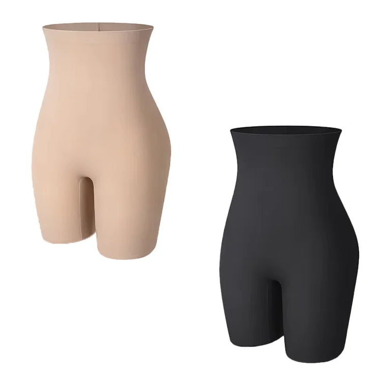 Seamless Hi-Waist Safety Boyshorts | Anti-Chafing Tummy Control Underwear
