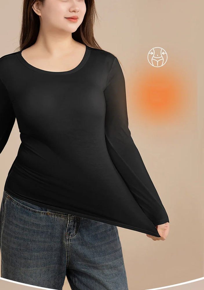 Women’s Viscose Thermal Top | Plus Size Slim-Fit Autumn Base