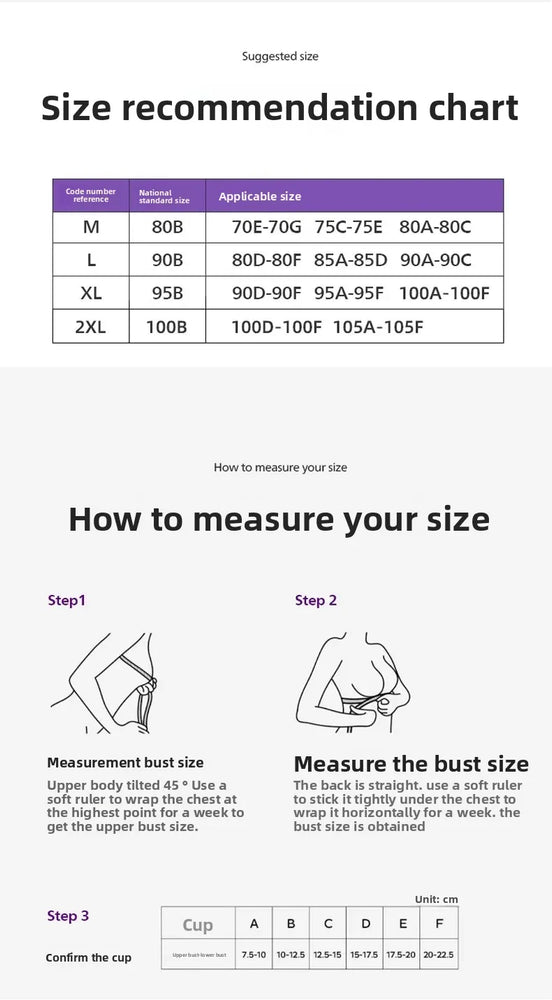 Seamless Letter-Strap Nursing Bra | Anti-Sagging Summer Fit
