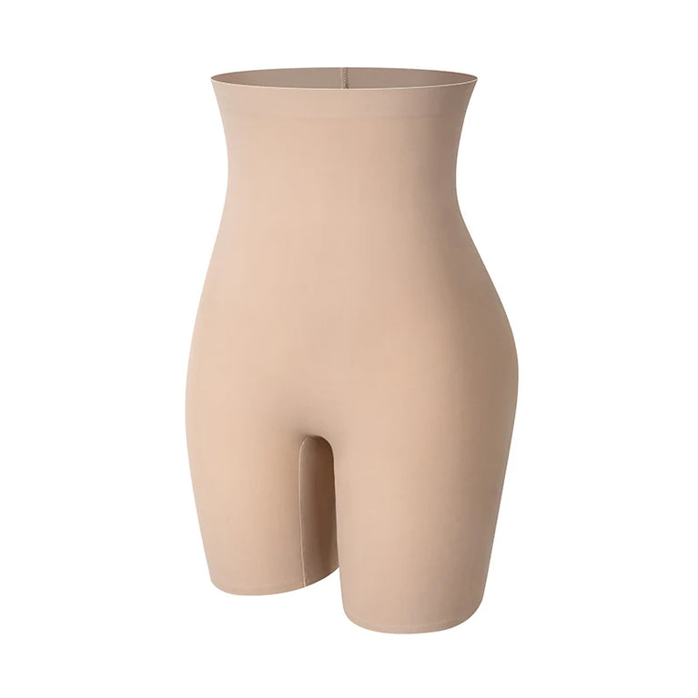 Seamless Hi-Waist Safety Boyshorts | Anti-Chafing Tummy Control Underwear